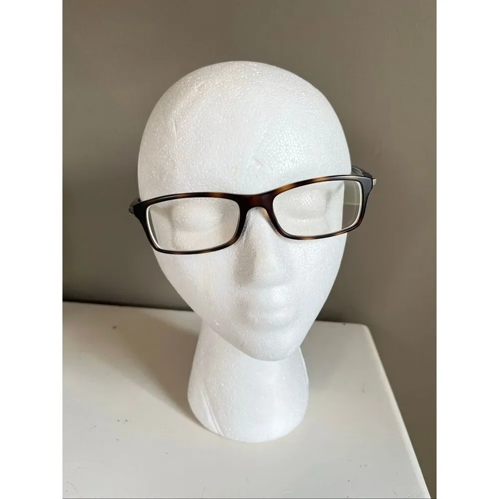 Ray-Ban RB7017 5200 Eyeglasses 54-17 Havana Rectangular Italy Frames